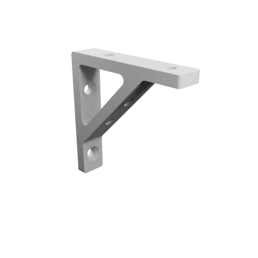 Modèle 3D Fichier STL Équerre 100×100&nbsp;mm, Épaisseur&nbsp;8&nbsp;mm, Diamètre orifice&nbsp;8&nbsp;mm