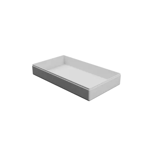 modèle 3D STL boîte à base rectangulaire avec couvercle - 232×131×39 mm, paroi 3 mm