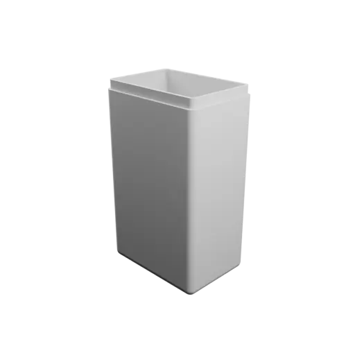 fichier 3D STL boîte à base rectangulaire avec couvercle - 50×35×88 mm, paroi 2 mm