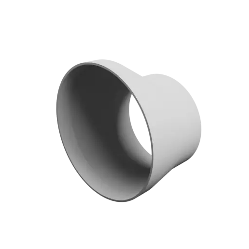 Tube adapter STL file ⌀ 206–147 mm (Length: 105 mm)