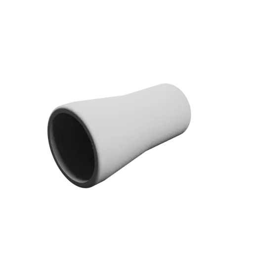 Tube adapter STL 3D file ⌀ 25–20 mm (Length: 45 mm)