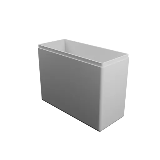 modèle 3D STL boîte rectangulaire avec couvercle - 110×48×85 mm, paroi 2 mm