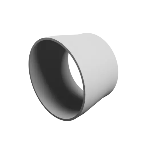 Tubing adapter STL file ⌀ 77–70 mm (Length: 50 mm)