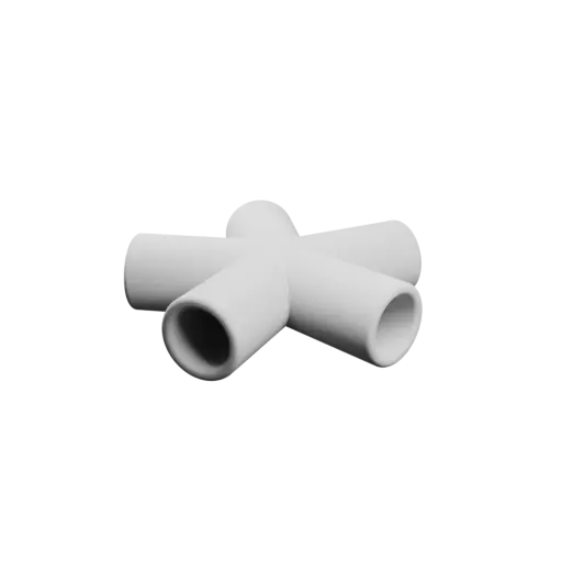 modèle 3D STL Connecteur multi-tubes (5 tubes) - Diamètre ext. 21.4 mm, épaisseur 3.05 mm