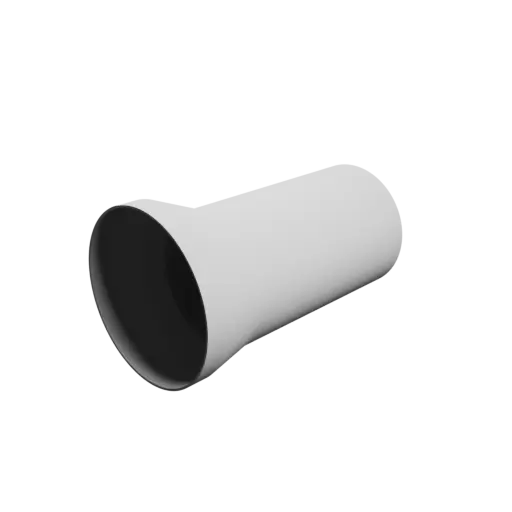 Tube adapter STL file ⌀ 153–122 mm (Length: 250 mm)