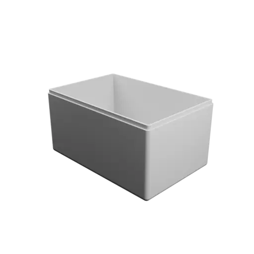 fichier 3D STL boîte rectangulaire avec couvercle - 150×100×80 mm, paroi 3 mm