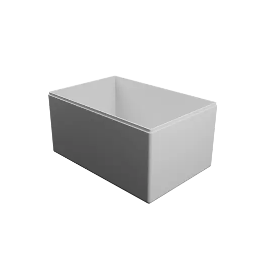 fichier STL boîte à base rectangulaire avec couvercle - 210×140×106 mm, paroi 3 mm