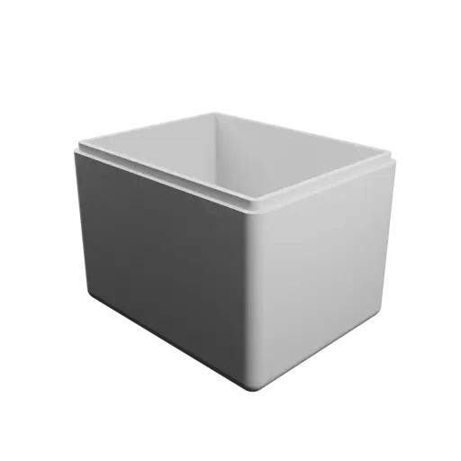 fichier STL boîte rectangulaire avec couvercle - 120×95×90 mm, paroi 5 mm