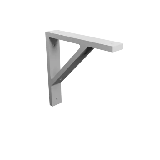 fichier 3D STL Équerre de fixation 180×180 mm, Épaisseur 10 mm, Diamètre orifice 5 mm
