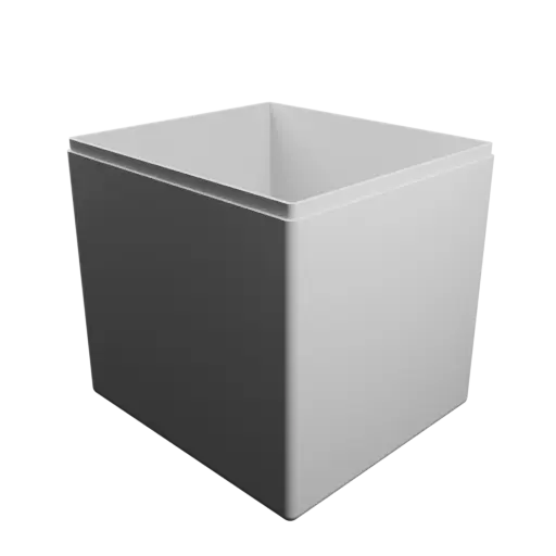 fichier 3D STL boîte rectangulaire avec couvercle - 104×94×100 mm, paroi 2 mm