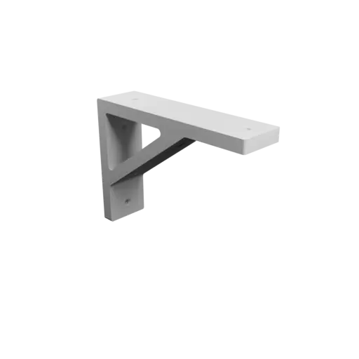 Support bracket 180×130 mm STL file, thickness 12 mm, hole diameter 5 mm