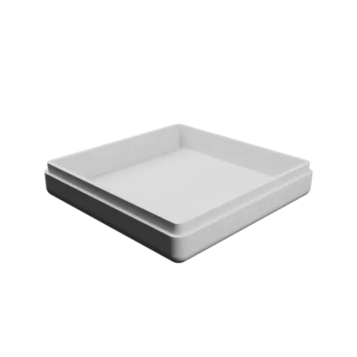 modèle 3D STL boîte carrée avec couvercle - 80×80×20 mm, paroi 3 mm