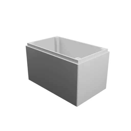 Enclosure with screw-mounted lid STL 3D file: 130×80×85 mm (with ventilation on the lid and under the enclosure)