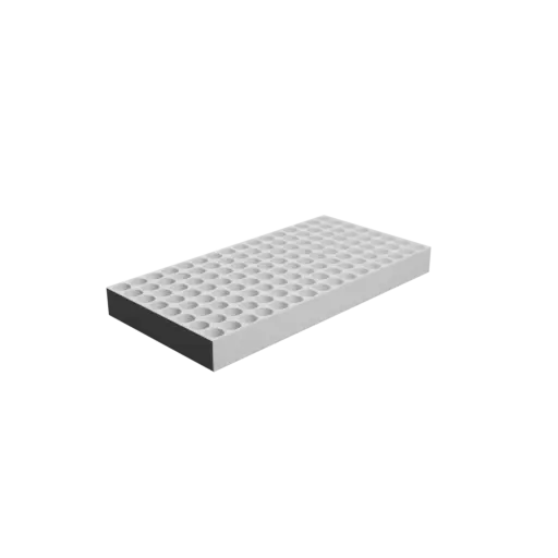 Multi-compartment box STL 3D file: 128 compartments of 15.5×15.5×25 mm