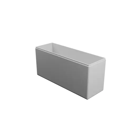 rectangular box with lid STL file – 210×70×99 mm, wall thickness 3 mm