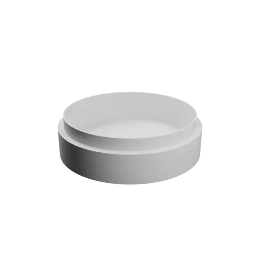 Round box with lid STL 3D file ⌀ 60 mm - Height: 20 mm, Shell: 3 mm