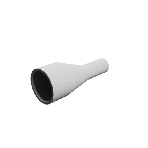 Tube adapter STL file ⌀ 31–15 mm (Length: 75 mm)