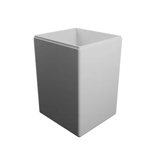 modèle 3D STL boîte rectangulaire avec couvercle - 135×125×190 mm, paroi 4 mm