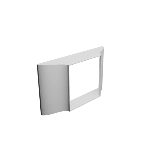 fichier 3D STL Adaptateur de tuyau rectangulaire 242x138mm vers 123.6x128mm - transition: 40mm