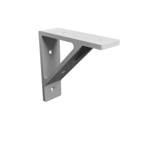 fichier 3D STL Équerre d'étagère 100×100 mm, Épaisseur 5 mm, Diamètre orifice 5 mm