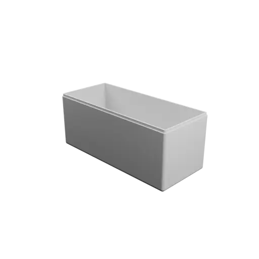 modèle 3D STL boîte à base rectangulaire avec couvercle - 220×95×95 mm, paroi 3 mm