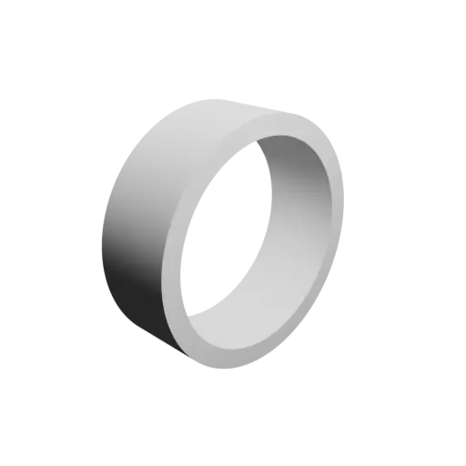 tube STL file OD 23.6 mm, ID 19.8 mm, length 8 mm