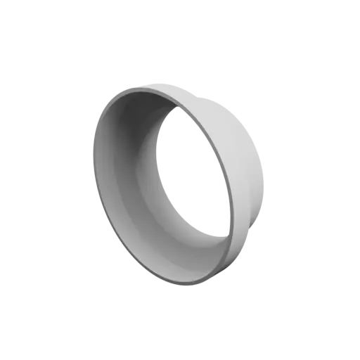 Tube adapter STL file ⌀ 127–100 mm (Length: 45 mm)