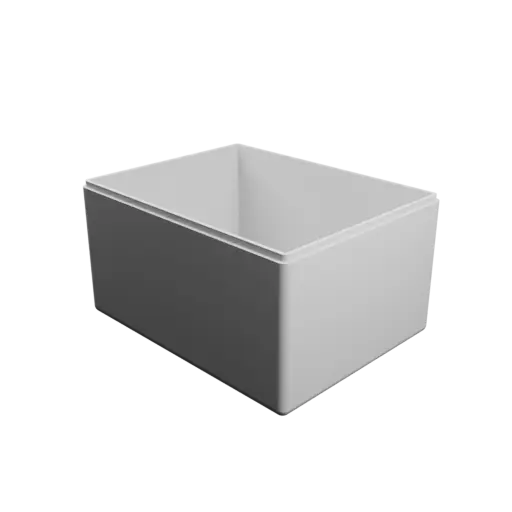 fichier STL boîte à base rectangulaire avec couvercle - 180×140×100 mm, paroi 4 mm
