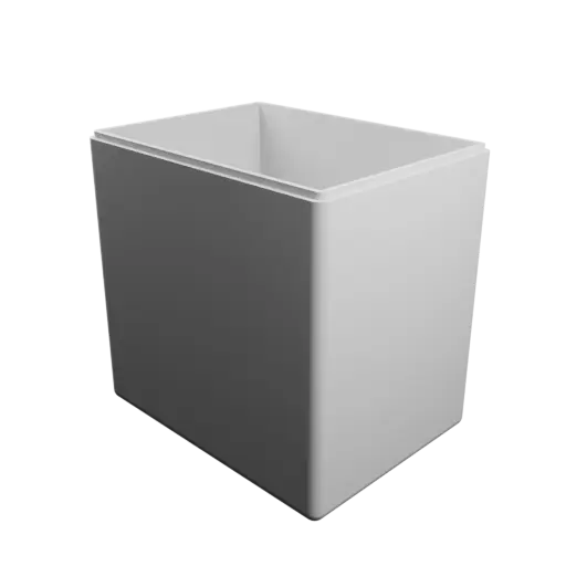 modèle 3D STL boîte à base rectangulaire avec couvercle - 200×150×200 mm, paroi 6 mm