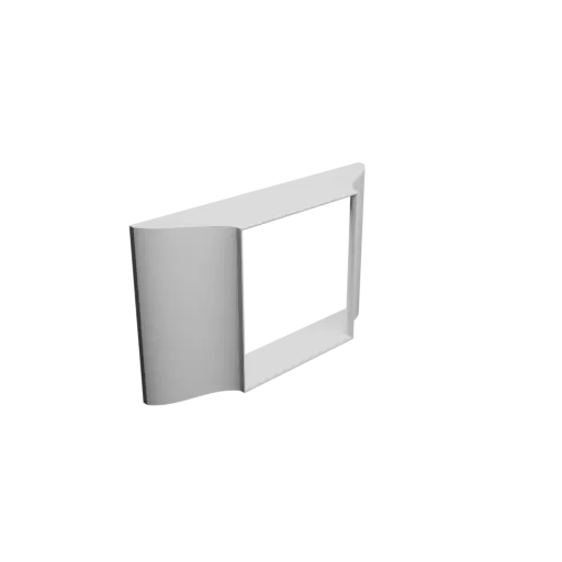 modèle 3D STL Adaptateur de tube rectangulaire 242x138mm vers 124.6x129mm - transition: 40mm