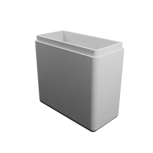 rectangular box with lid STL 3D file – 65×32×65 mm, wall thickness 3 mm