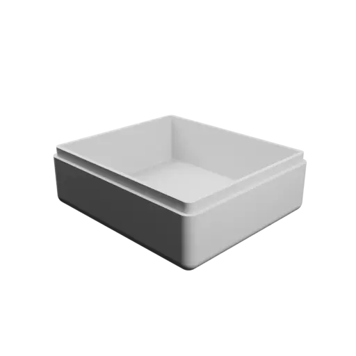 fichier STL boîte à base rectangulaire avec couvercle - 81×71×31 mm, paroi 3 mm