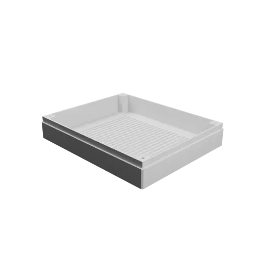 fichier 3D STL Boîtier avec couvercle vissé : 120×98×25 mm (avec aération sur le couvercle et sous le boîtier)