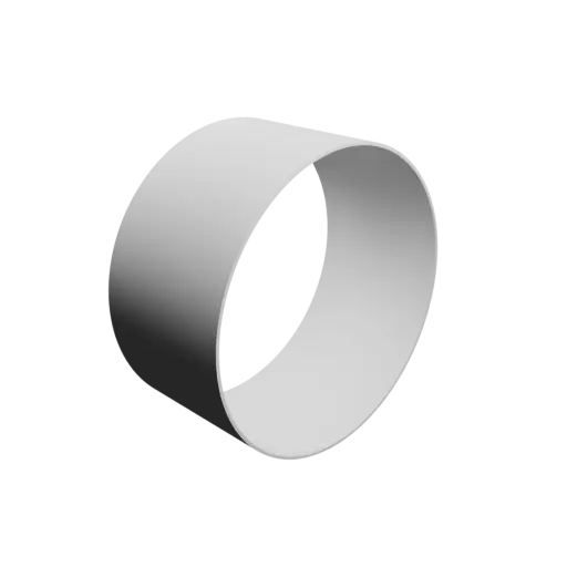 fichier 3D STL tube creux Ø ext. 100 mm, Ø int. 98 mm, longueur 50 mm