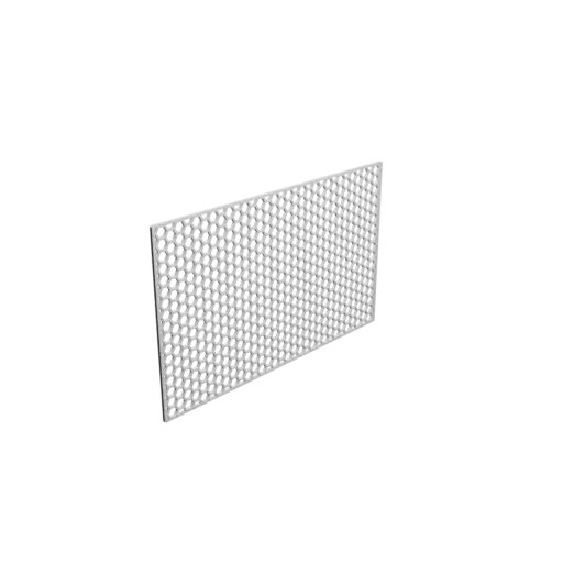 fichier STL grille de protection 200x125mm, maille: 6mm
