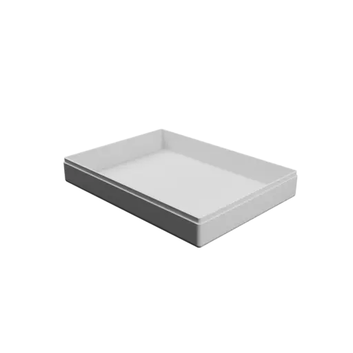 fichier STL boîte à base rectangulaire avec couvercle - 162×119×27 mm, paroi 2 mm