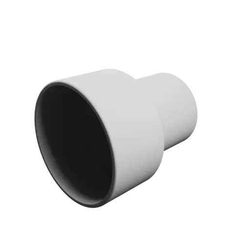 Tube adapter STL 3D file ⌀ 60–42 mm (Length: 70 mm)