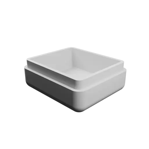 fichier STL boîte rectangulaire avec couvercle - 40×35×20 mm, paroi 3 mm