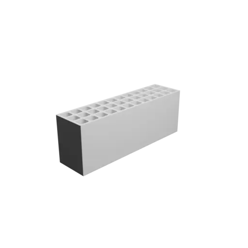 Multi-compartment box STL file: 36 compartments of 20×20×100 mm