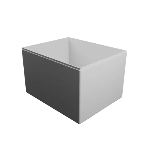 fichier STL boîte à base rectangulaire avec couvercle - 185×150×120 mm, paroi 2 mm