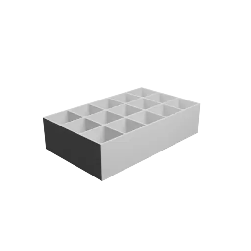 fichier STL Boîte multi-compartiments : 15 compartiments de 40×40×50 mm