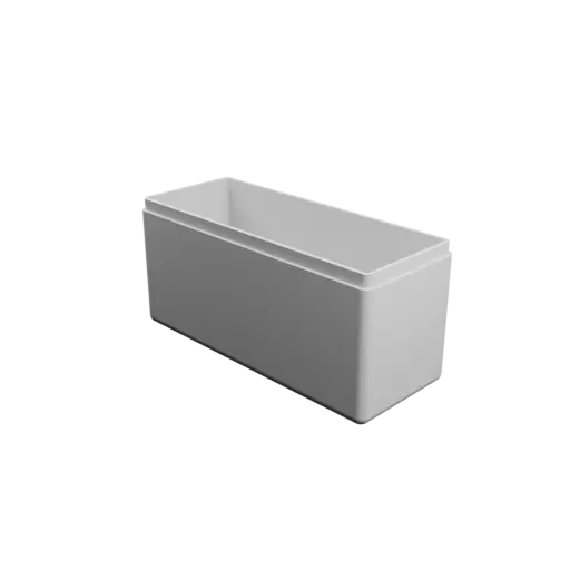 fichier STL boîte rectangulaire avec couvercle - 100×40×50 mm, paroi 2 mm