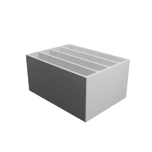 fichier 3D STL Boîte multi-compartiments : 4 compartiments de 92×15×45 mm