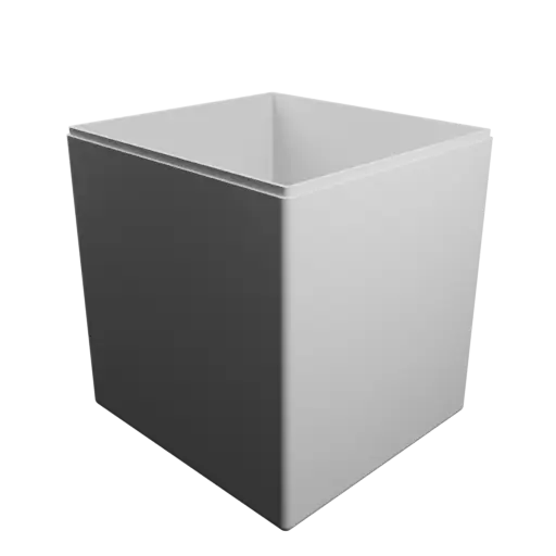 fichier 3D STL boîte rectangulaire avec couvercle - 160×150×170 mm, paroi 3 mm