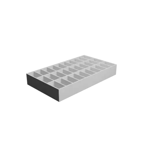 fichier 3D STL Boîte multi-compartiments : 30 compartiments de 40×20×30 mm