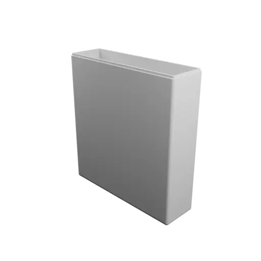 modèle 3D STL boîte rectangulaire avec couvercle - 240×70×260 mm, paroi 4 mm