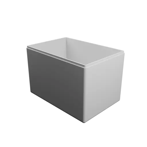 modèle 3D STL boîte à base rectangulaire avec couvercle - 160×110×110 mm, paroi 3 mm