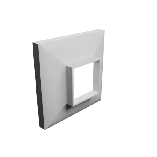 3D Model Rectangular pipe adapter STL 3D file 295x291&nbsp;mm to 130x130&nbsp;mm – transition: 25&nbsp;mm