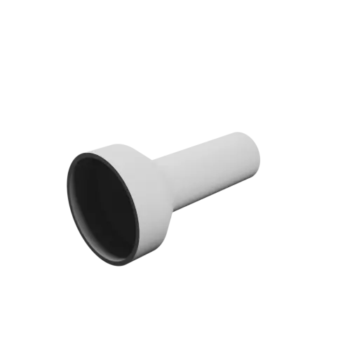Tubing adapter STL 3D file ⌀ 48–25 mm (Length: 90 mm)
