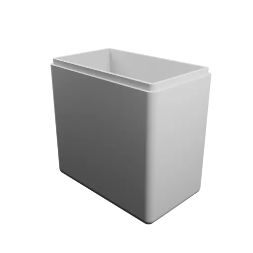 modèle 3D STL boîte rectangulaire avec couvercle - 100×60×100 mm, paroi 4 mm